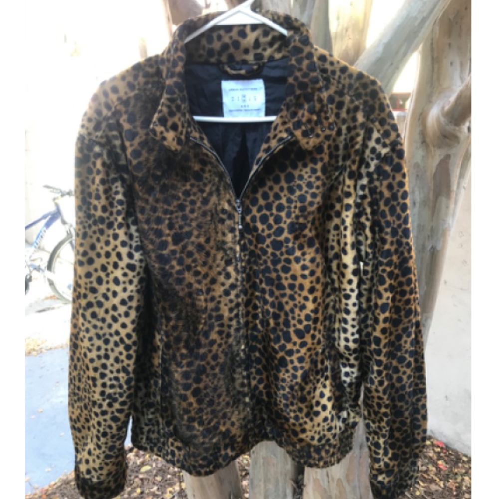 Urban Outfitters Cheetah Print Bomber Jacket